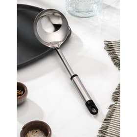 Половник Доляна «Помощник», 140 мл, 32 см, нержавеющая сталь, серебристый