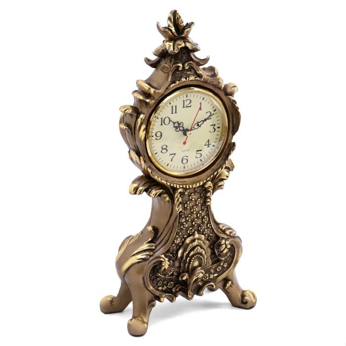 Часы настольные интерьерные каминные «Рококо», h=38 см, d=10 см