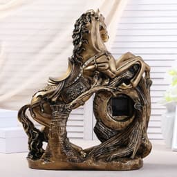 Часы настольные интерьерные каминные «Конь», 55×48×22 см