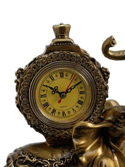 Часы настольные интерьерные каминные «Слон», 35×22×10 см