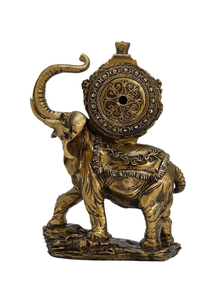 Часы настольные интерьерные каминные «Слон», 35×22×10 см