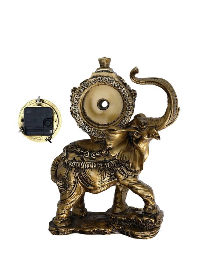 Часы настольные интерьерные каминные «Слон», 35×22×10 см