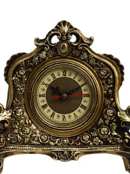 Часы настольные интерьерные каминные, 21×19×6.5 см, d=7 см, золото