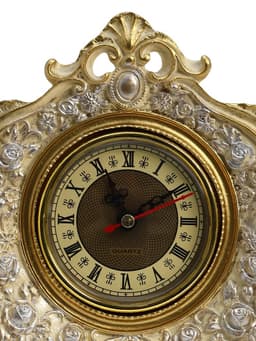 Часы настольные интерьерные каминные, 21×19×6.5 см, d=7 см