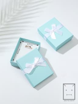 Коробочка подарочная под набор «Тиффани», 7×9 см, (полезная часть 6.5×8.5 см,), голубая