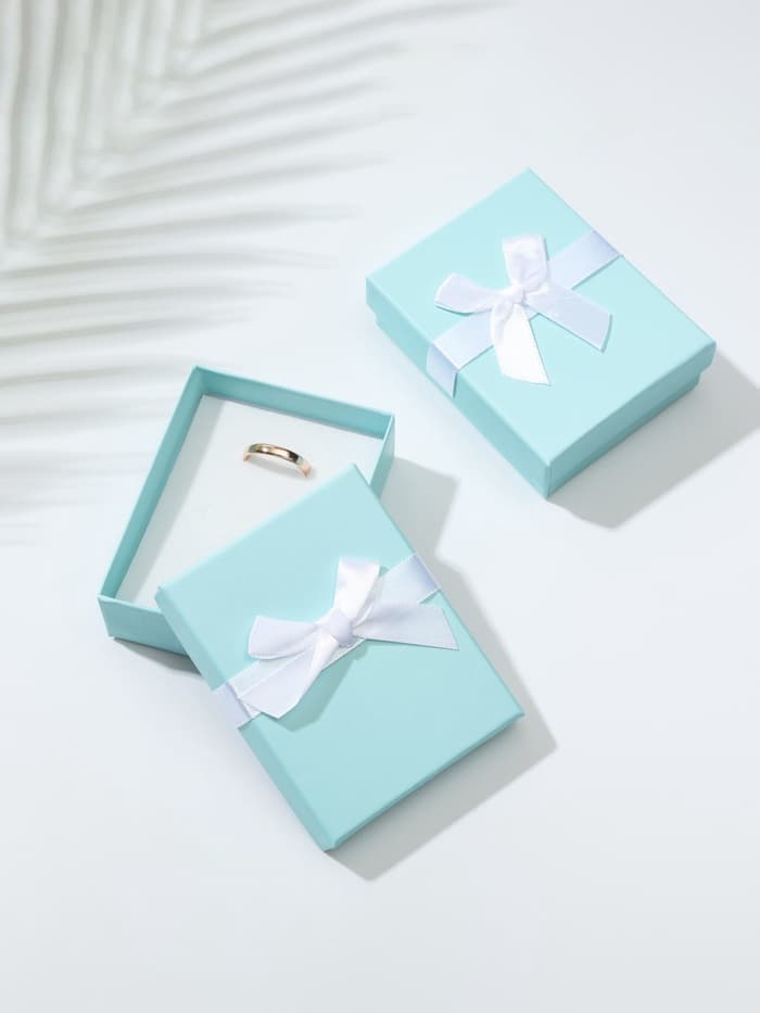 Коробочка подарочная под набор «Тиффани», 7×9 см, (полезная часть 6.5×8.5 см,), голубая