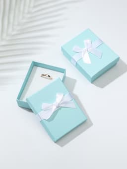 Коробочка подарочная под набор «Тиффани», 7×9 см, (полезная часть 6.5×8.5 см,), голубая