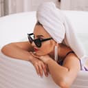 Серьги висячие со стразами «Голливуд» водопад нитей, белые в серебре, 11 см