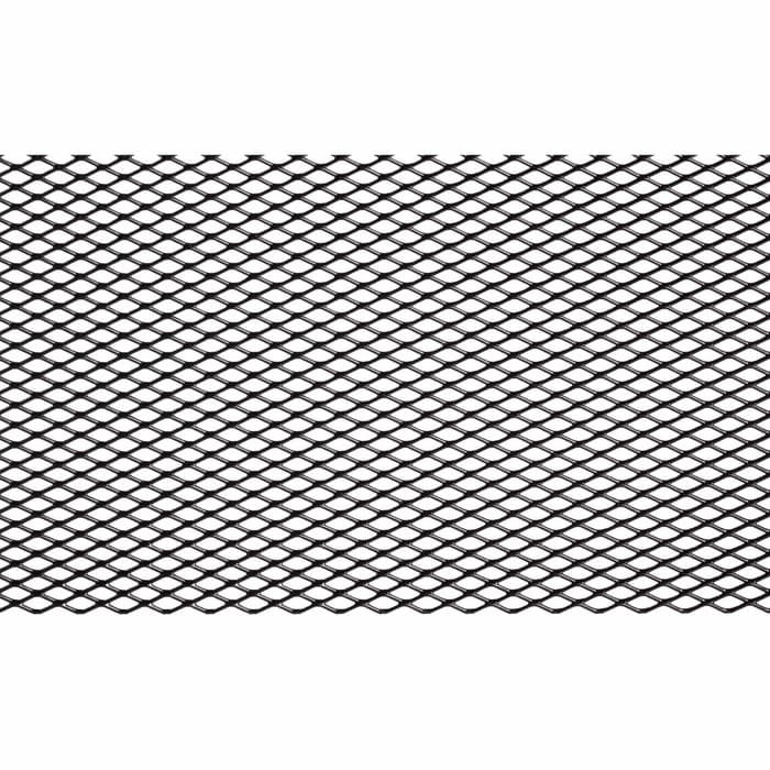 Сетка для защиты радиатора, алюм., яч. 10×4 мм (R=10), 100×40 см, черная