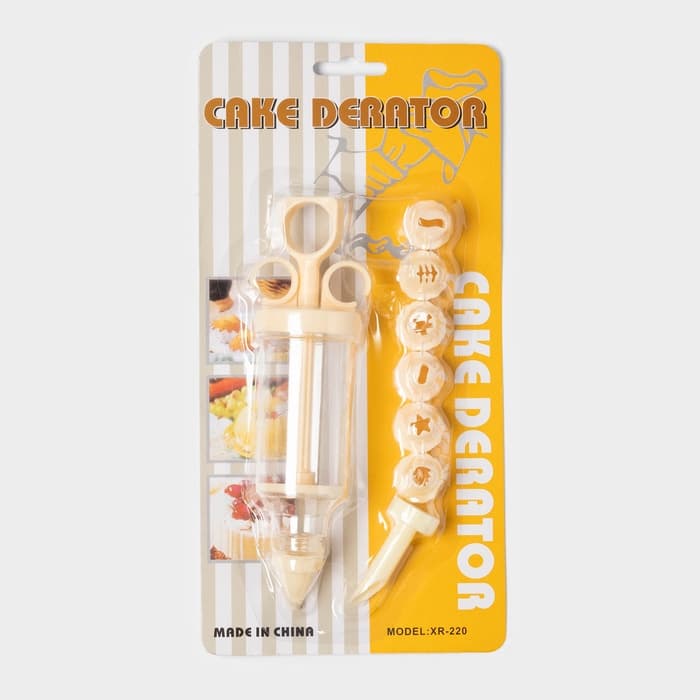 Шприц кондитерский «Сластёна», 8 насадок, 17×5×5 см, МИКС