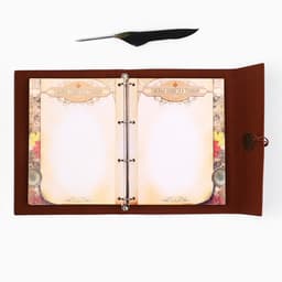 Родословная книга «Наш род», с пером, 56 листов, коричневый, 35×25 см