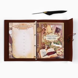 Родословная книга «Наш род», с пером, 56 листов, коричневый, 35×25 см