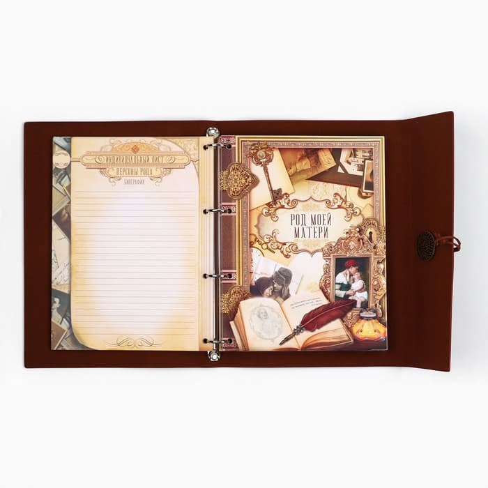 Родословная книга «Наш род», 56 листов, коричневый, 35×23.5 см