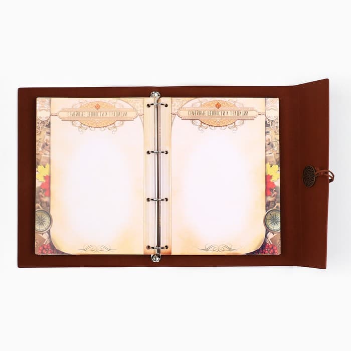 Родословная книга «Наш род», 56 листов, коричневый, 35×23.5 см