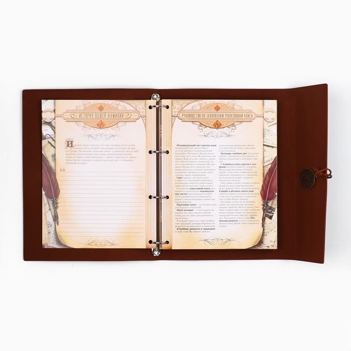 Родословная книга «Наш род», 56 листов, бордо, 31×22 см