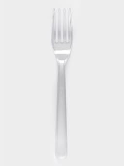 Вилка пластиковая одноразовая «Премиум», 18 см, прозрачная