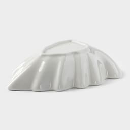 Соусник «Лиственник», 14×10×3 см, керамика, белый