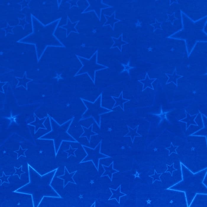 Бумага голографическая «Звездопад», синяя, 70×100 см