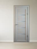 Комплект межкомнатной двери «B-2», со стеклом, 2000×900 мм, цвет дуб монтана грей