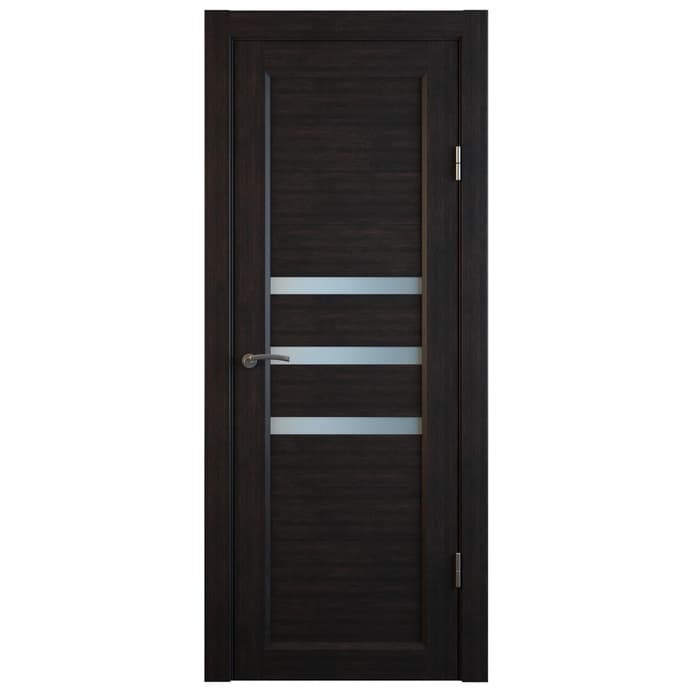 Комплект межкомнатной двери «B-3», со стеклом, 2000×600 мм, цвет венге