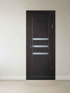 Комплект межкомнатной двери «B-3», со стеклом, 2000×700 мм, цвет венге