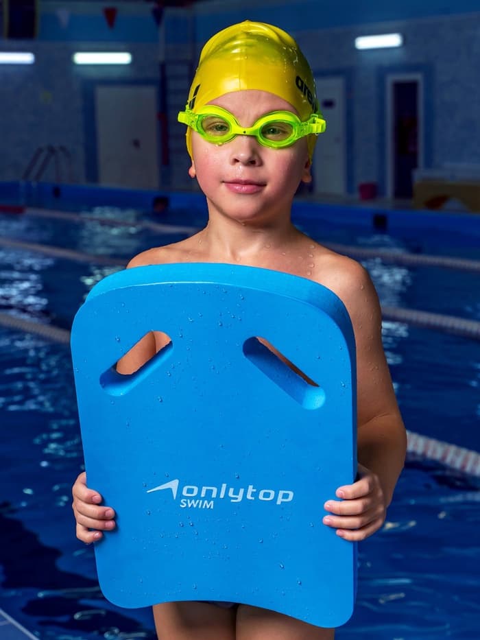 Доска для плавания ONLYTOP, 39×27×4 см, цвета МИКС