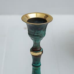 Подсвечник под старину «Надежда», 7.5×7.5×17 см, латунь