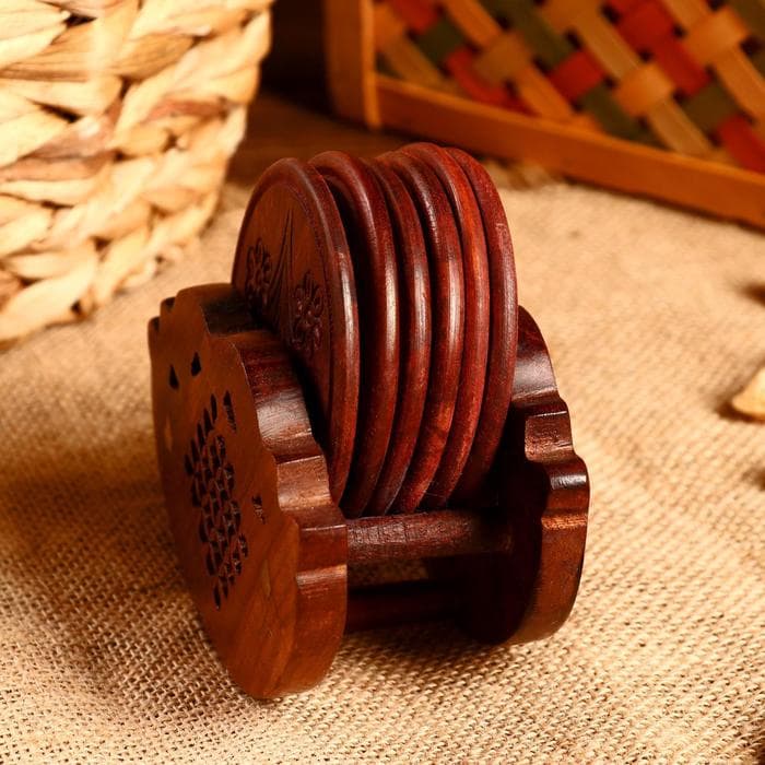 Подставка под горячее «Качели», 13.5×11.5×6.5 см, дерево