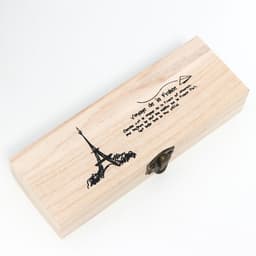 Шкатулка для росписи дерево «Эйфелева башня», для творчества, декора, 3.5×19.2×7.2 см