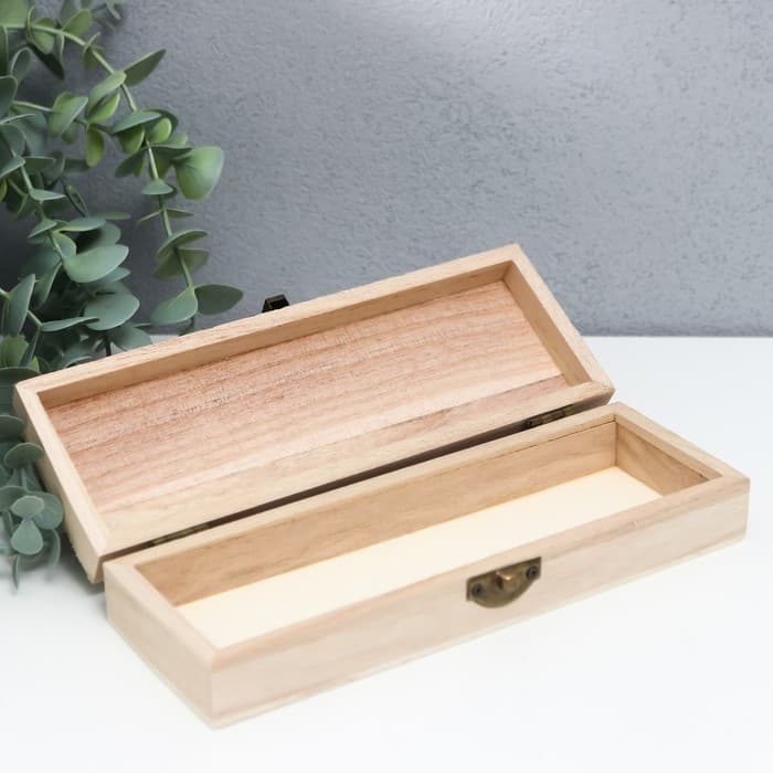 Шкатулка для росписи дерево «Эйфелева башня», для творчества, декора, 3.5×19.2×7.2 см