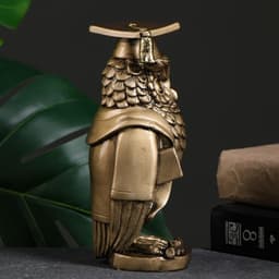 Фигурка полистоун «Магистр Филин», золото, 8×8×19 см