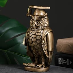 Фигурка полистоун «Магистр Филин», золото, 8×8×19 см