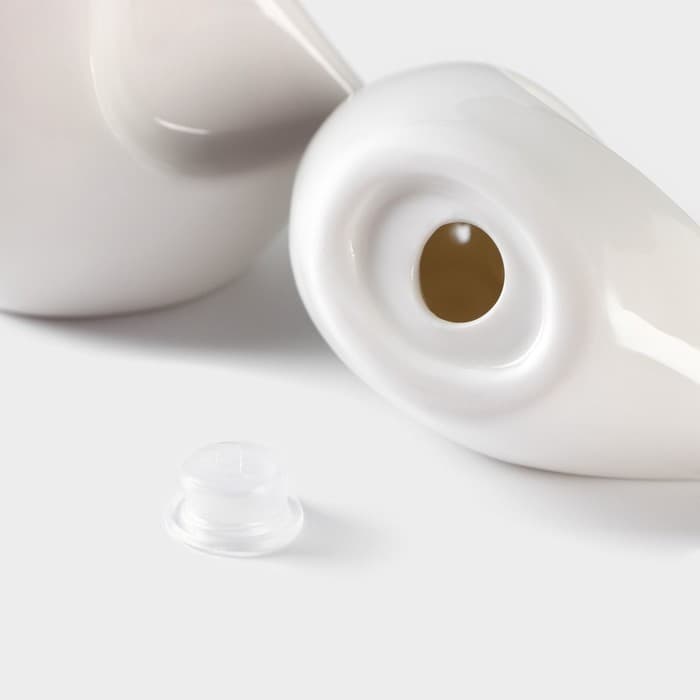 Набор для специй BellaTenero «Совы», солонка 100 мл, перечница 130 мл, на бамбуковой подставке, фарфор, белый