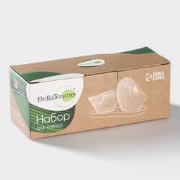 Набор для специй BellaTenero «Совы», солонка 100 мл, перечница 130 мл, на бамбуковой подставке, фарфор, белый