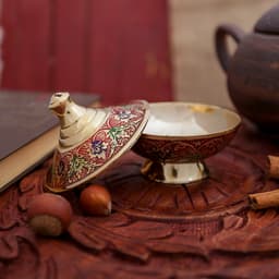 Шкатулка «Царская», 8×8×7.5 см, латунь