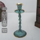 Подсвечник под старину «Вираж», 7.5×7.5×18 см, латунь