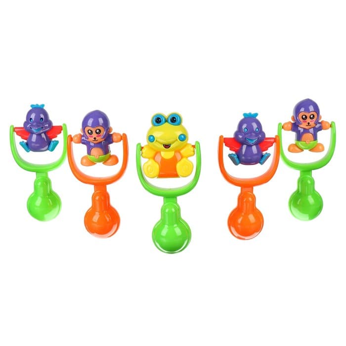 Погремушка Крошка Я «Зверята», от 3 мес., МИКС, Крошка Я