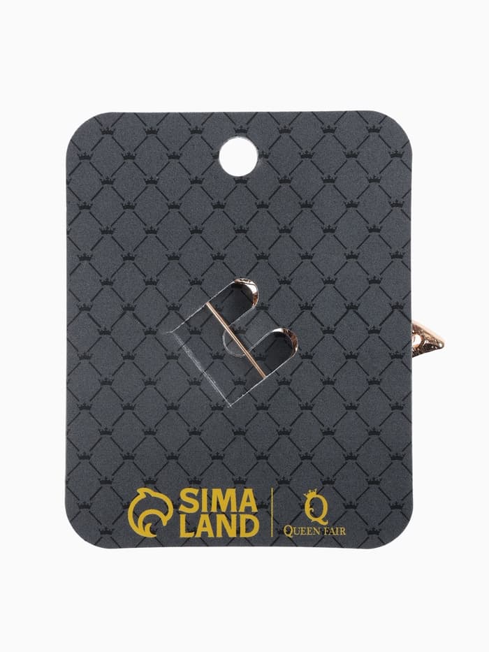 Брошь «Балерина», в платье, цветная в золоте