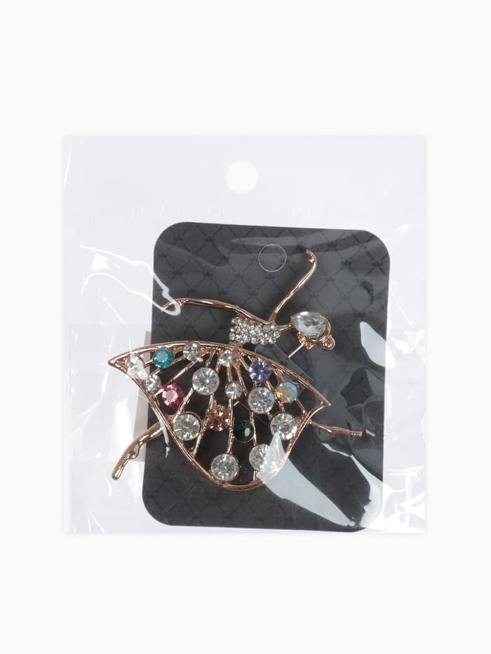 Брошь «Балерина», в платье, цветная в золоте