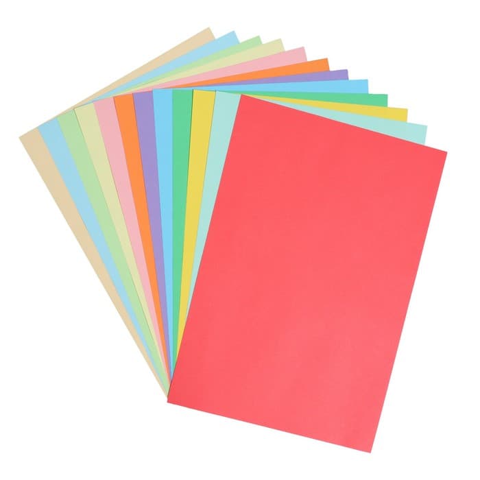 Бумага цветная Calligrata «Для офисной техники», А4, 12 листов, 12 цветов, тонированная в массе, 80 г/м²