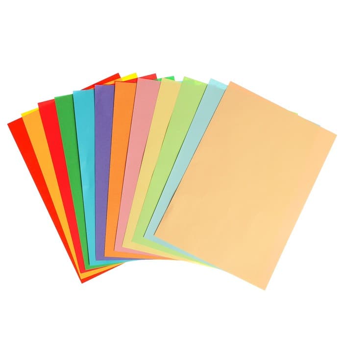 Бумага цветная Calligrata «Для офисной техники», А4, 36 листов, 12 цветов, 80 г/м²