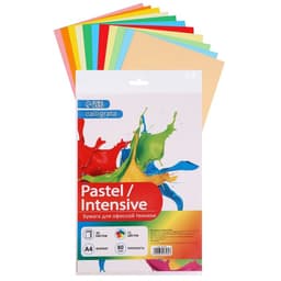 Бумага цветная Calligrata «Для офисной техники», А4, 36 листов, 12 цветов, 80 г/м²