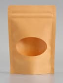 Пакет Zip-lock Крафт с круглым окном 11×16 см