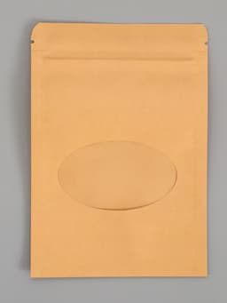 Пакет Zip-lock Крафт с круглым окном 11×16 см