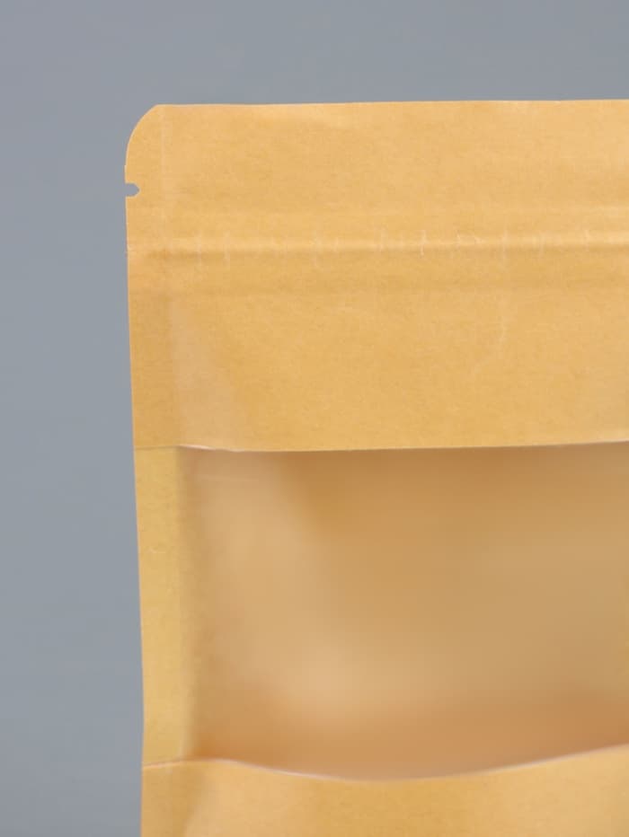 Пакет Zip-lock Крафт с прямоугольным окном 9×14 см