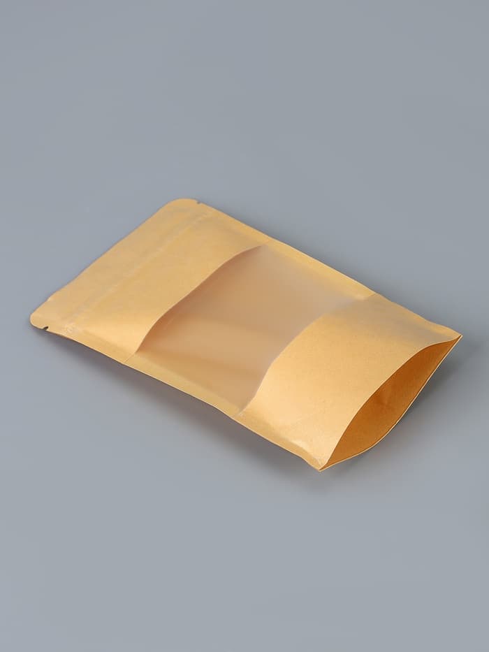 Пакет Zip-lock Крафт с прямоугольным окном 9×14 см