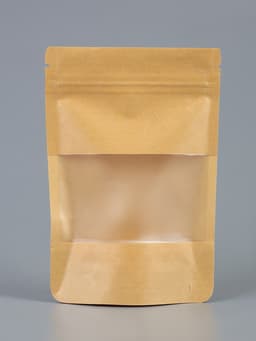 Пакет Zip-lock Крафт с прямоугольным окном 10×15 см