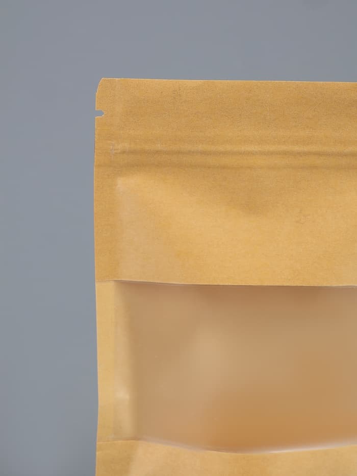 Пакет Zip-lock Крафт с прямоугольным окном 10×15 см