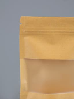 Пакет Zip-lock Крафт с прямоугольным окном 10×15 см