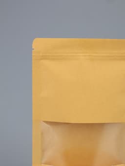 Пакет Zip - lock Крафт с прямоугольным окном 14×22 см